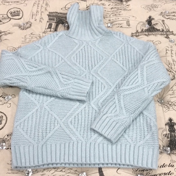 Caslon Chunky Cable Knit Turtleneck Sweater - Picture 3 of 4